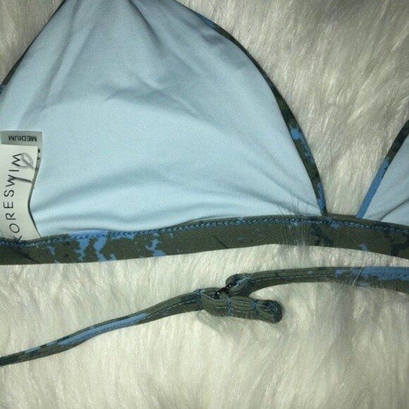 KORE SWIM Womens Size Medium Triangle Halter Bikini Top - Picture 4 of 5